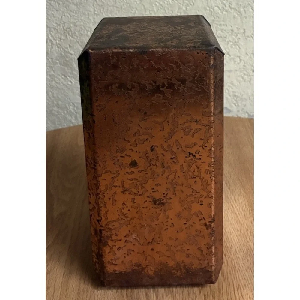 Drip-Cut Starline Napkin Holder Copper‎ Chrome MCM Made In USA Vintage